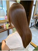 髪質改善艶髪シンプルストレート韓国柔らかい縮毛矯正立川