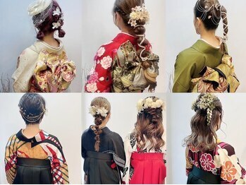 ソースバンダイ 万代(SOURCE)の写真/卒業式や成人式のご予約毎年たくさんいただいております♪着物に合わせたアレンジも魅力◎