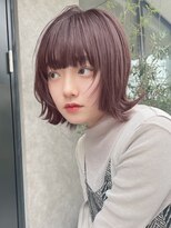 サンド 表参道(sand)&nbsp;顔まわりウルフレイヤーショートボブ大人可愛い20代30代表参道