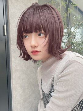 サンド 表参道(sand) 顔まわりウルフレイヤーショートボブ大人可愛い20代30代表参道