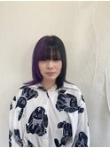 ツートンカラー　バイオレットブラック
