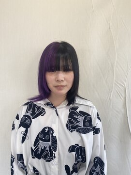 ジュリア(Giulia) ツートンカラー バイオレットブラック