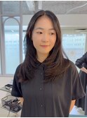 大人レイヤーカットダークグレージュ/札幌駅TOKIOトリートメント