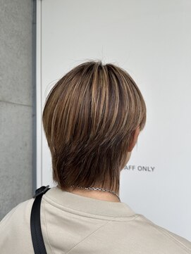 フリーラ 表参道(freera) メンズハイライトカラーベージュブラウン暖色系カラー韓国風ヘア