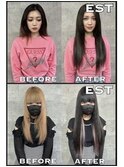 レミー100%高級人毛/53cm☆シールエクステ80枚+馴染ませカット