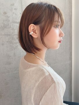 セイドット オモテサンドウ(Say. omotesando) Say.ひし形ボブひし形シルエット韓国ボブボブレイヤーグレージュ