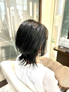 ブルーテーフ(Bleu Terre) 盛岡【ハイレイヤーウルフスタイル】40代50代オススメ