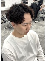 オム ブランシェ(HOMME BLANCHE’)&nbsp;【Natsuki】アップバングシャドウパーマ