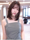 "顔まわりおくれ毛"小顔カット/30代40代おすすめヘア