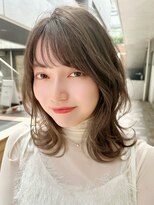 クーエフー(coo et fuu) シースルーバング透明感カラーレイヤーカット秋カラー