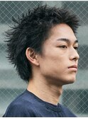 渋谷スパイキーショートルーズパーマショートフェザーパーマ