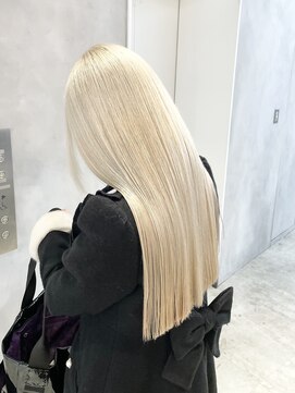 ◎ブロンドハイトーンカラーデザインカラーアンブレラカラー金髪