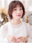 ミルクティーピンクくせ毛風ハッシュカットb志木20代30代40代