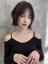 リティアンドビューティースタジオモッズシブヤ(LITTY&beauty studio M.O.D shibuya)&nbsp;顔まわりウルフボブ/髪質改善/レイヤーカット