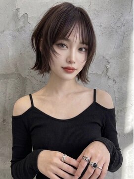 リティアンドビューティースタジオモッズシブヤ(LITTY&beauty studio M.O.D shibuya) 顔まわりウルフボブ/髪質改善/レイヤーカット