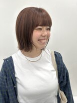 ハロ(HALO)&nbsp;ワンカラーベージュ×ぱっつんボブ