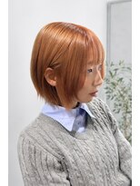 リルノーティス(Lil notice)&nbsp;艶感オレンジショートボブ