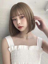 ユーフォリア エヌ 池袋サンシャイン通り店(Euphoria +n)&nbsp;内巻きボブフェイスレイヤーグレージュショートボブ外ハネボブ☆