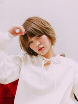 クオーレ ヘア アンジュ 水戸店(CUORE HAIR ange)&nbsp;マッシュボブ×ベージュカラー【ange水戸】