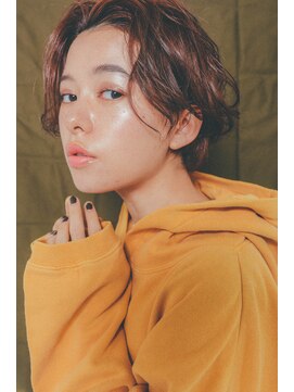 アリー 原宿 表参道(ALLY) [ALLY阿部]透明感のあるベージュ×シンプルなショート　６