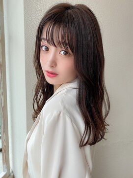 アフロート ディル(AFLOAT D'L) 大人かわいいひし形シルエット ショコラグレージュ 外ハネ 小顔