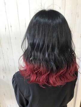 ワンクリエーション(ONEcreation) #裾カラー#レッド