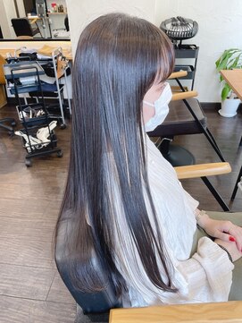 ポー 三軒茶屋(poh) テラコッタ/ミニウルフ/デジタルパーマ/くすみブルー*三軒茶屋駅