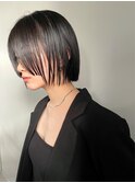 【MINX原宿表参道】切りっぱなしボブ　黒髪ボブ