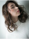 アッシュブラックくせ毛風抜け感ソバージュz志木20代30代40代
