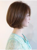 大人のシンプルボブ☆似合わせカット/お手入れ簡単/大人女子