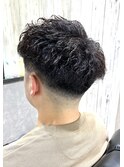 ツイストスパイラル/フェード/ショート/10代/20代/30代