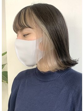 エリマバイフィフス 調布(elima by fifth) インナーカラーイヤリングカラーダブルカラーケアブリーチ前髪