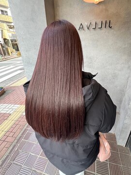 ナンバー ジルバ 立川(N° jillva) レイヤーカットセミディシアーカラー姫カットダークアッシュ立川