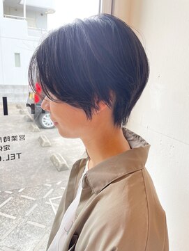 ヘアー ラボ(hair labo) ハンサムショート　前髪なし　くびれショート