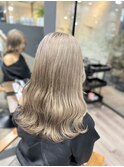 ケアブリーチダブルカラー人気のミルクティーベージュ