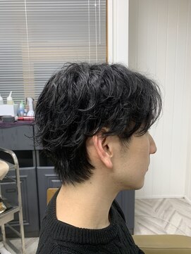 エゴ(ego) 無造作フェザーショート　× シャドウパーマ