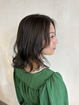 ムード マグ レーベル 南松本(MOOD Mag Label)&nbsp;オンブレグレージュオリーブベージュくびれミディ大人美人