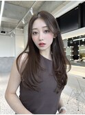 レイヤーカット小顔に見せるヘア/韓国ヘア/髪質改善/福岡/博多