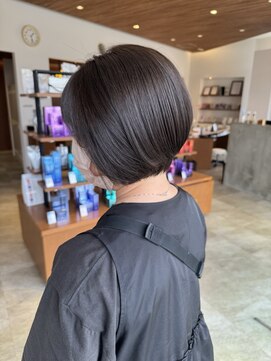 サラビューティーサイト 志免店(SARA Beauty Sight) 【志免】透明感カラーグレージュ × ショートカット