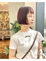 アペロ 柏(Apero)&nbsp;ブリーチ/ピンクベージュ/ボブ/ミニボブ/切りっぱなしボブ/柏駅