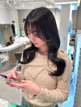 グレージュ/くびれ巻き