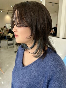 エミュ(emu.) ちらっとおしゃれに◎インナーブルー