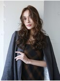レイヤーカット　ハイライト　グレージュ
