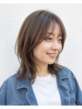 アーツリタ 町田(arts lita) 大人ミディアム顔まわりレイヤーボブきりっぱなしボブレイヤー