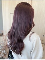 リエットヘアー 杢左店(Lie-et. hair)&nbsp;上品ツヤ感｜透明感ラベンダーボルドー｜西尾市 美容院