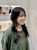 【小顔・顔まわり】ロングレイヤー/韓国