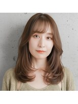 ニューヨークニューヨーク 垂水店(NYNY)&nbsp;韓国風ｘシースルーバングｘエギョモリｘタンバルモリｘレイヤー