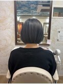 オリーブグレー切りっぱなしbob12.05