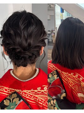 カシェル トウキョウ(Cashel Tokyo) ボブヘアアレンジ　振袖ヘア