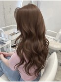 夏に向けて明るめピンクベージュ♪♪レイヤーカットで動きプラス